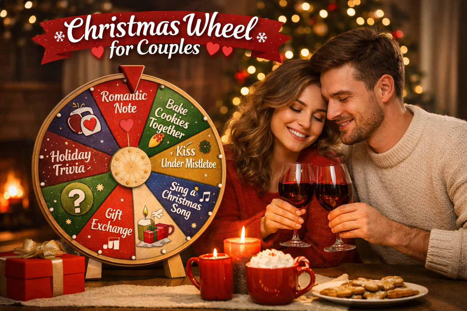 christmas wheel for couples romantic holiday game ideas