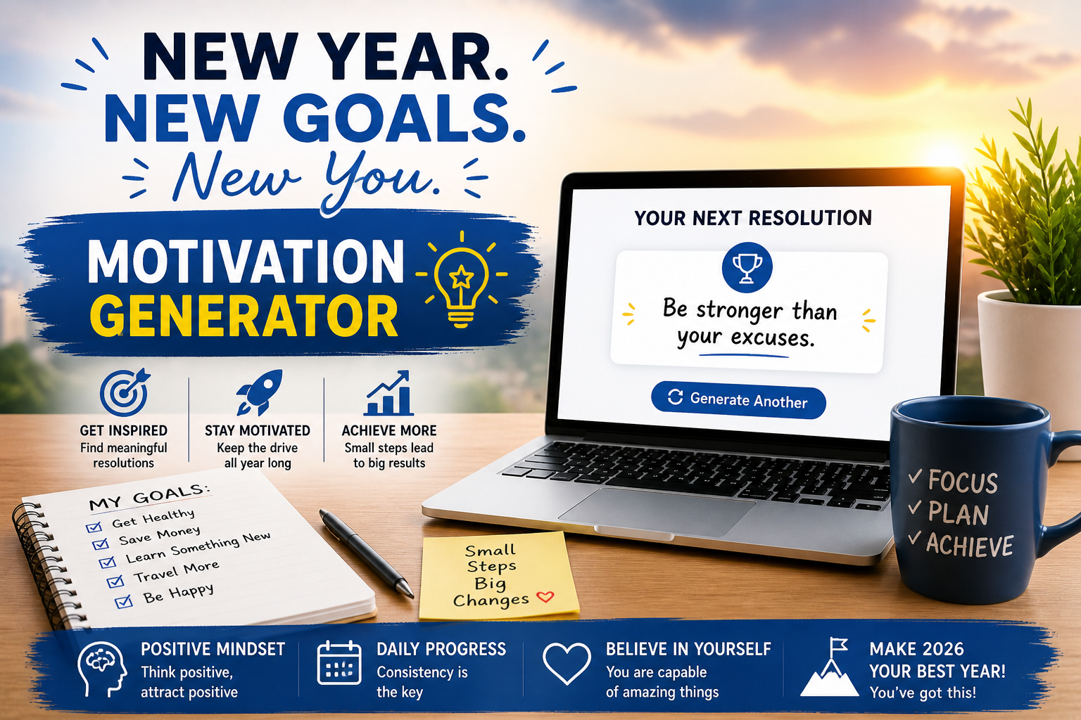 new year resolution generator motivation goal setting 2026