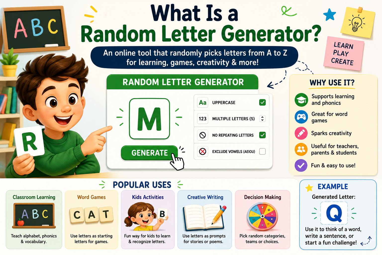 What is a Random Letter Generator and how it works