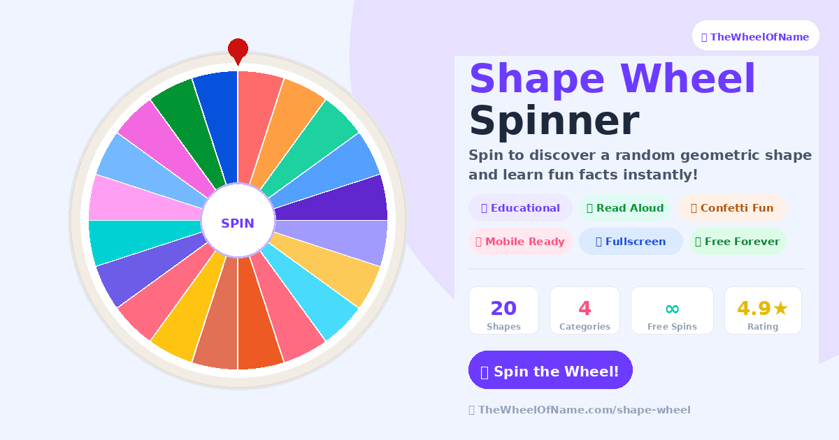 Shape Wheel Spinner – Free Random Shape Picker Online
